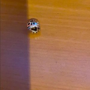 Bright bead for charm bracelet.